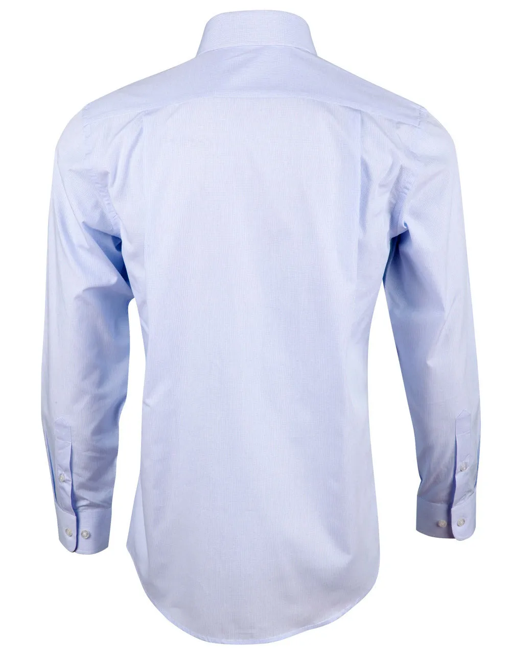 M7362 Men’s Mini Check Premium cotton long sleeve shirt