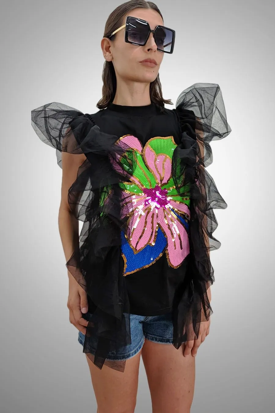 S2302 TOP (GRN, BLK, PINK)